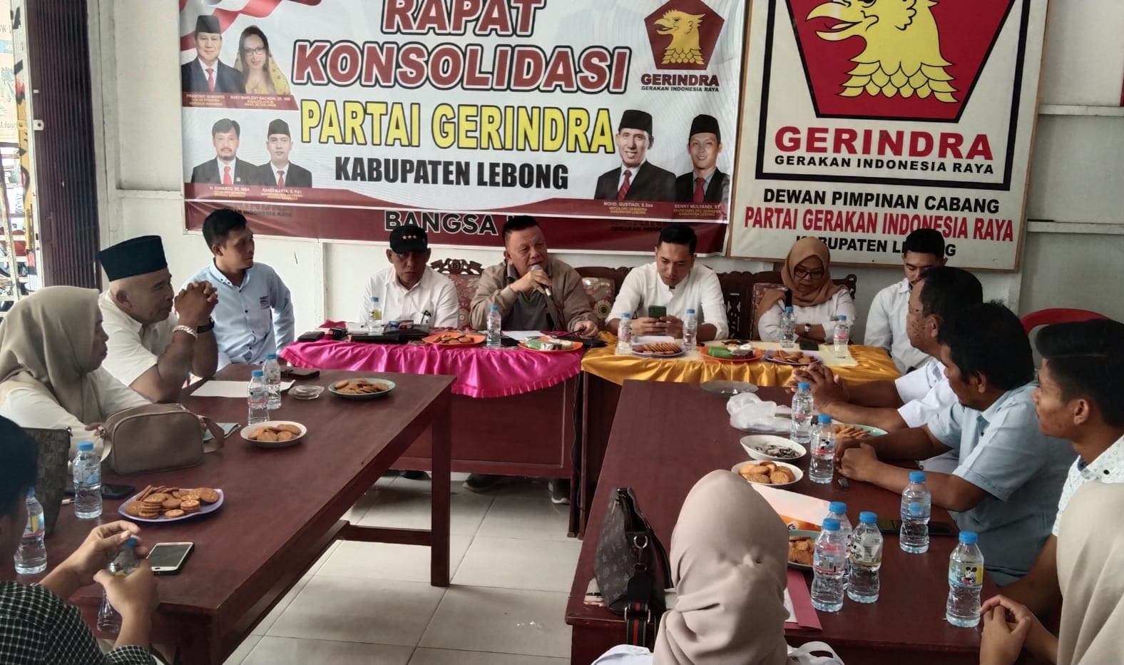 DPC Partai Gerindra Lebong Gelar Rapat Konsolidasi Penguatan Saksi TPS