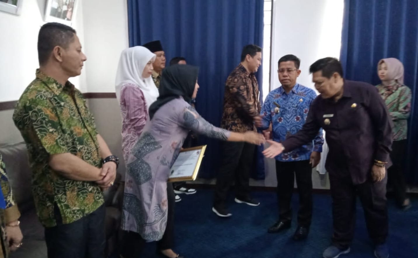 Pemkab Lebong Raih Penghargaan Kepatuhan Penyelenggaraan Pelayanan Publik