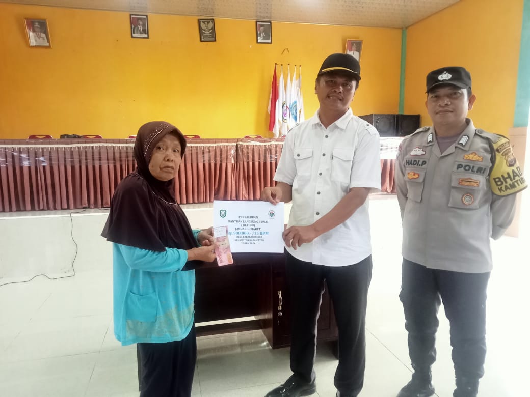 Bantuan Langsung Tunai Dana Desa (BLT -DD) Desa Babakan Bogor Kecamatan Kepahiang Tahun Anggaran 2024