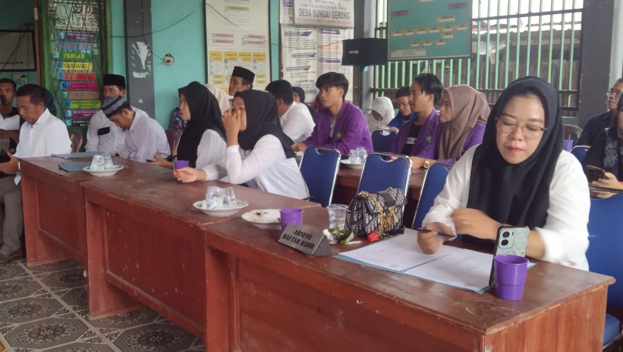 Pemerintah Desa Sungai Gerong, Lantik Perangkat Desa Baru Hasil Seleksi Pansel