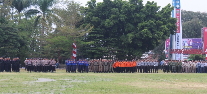 Semarak HUT Ke -79 RI ,Satpol PP Sungai Penuh Mengikuti Upacara dan Melakukan Pengamanan